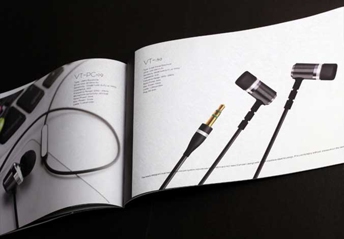 Vtsonic耳機畫冊設計，宣傳冊設計