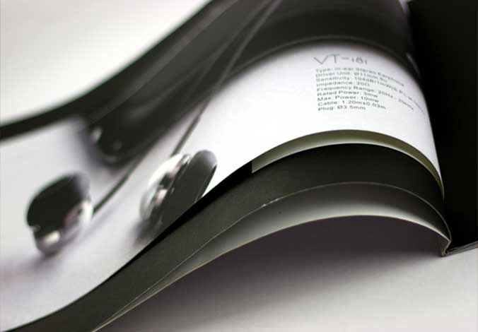Vtsonic耳機畫冊設計，宣傳冊設計
